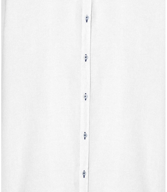 JONAS - Casual linen shirt, white 