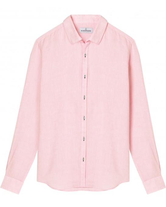 JONAS - Casual linen shirt, pink