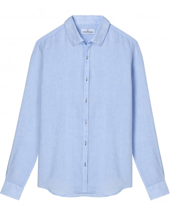 JONAS - Casual linen shirt, light blue