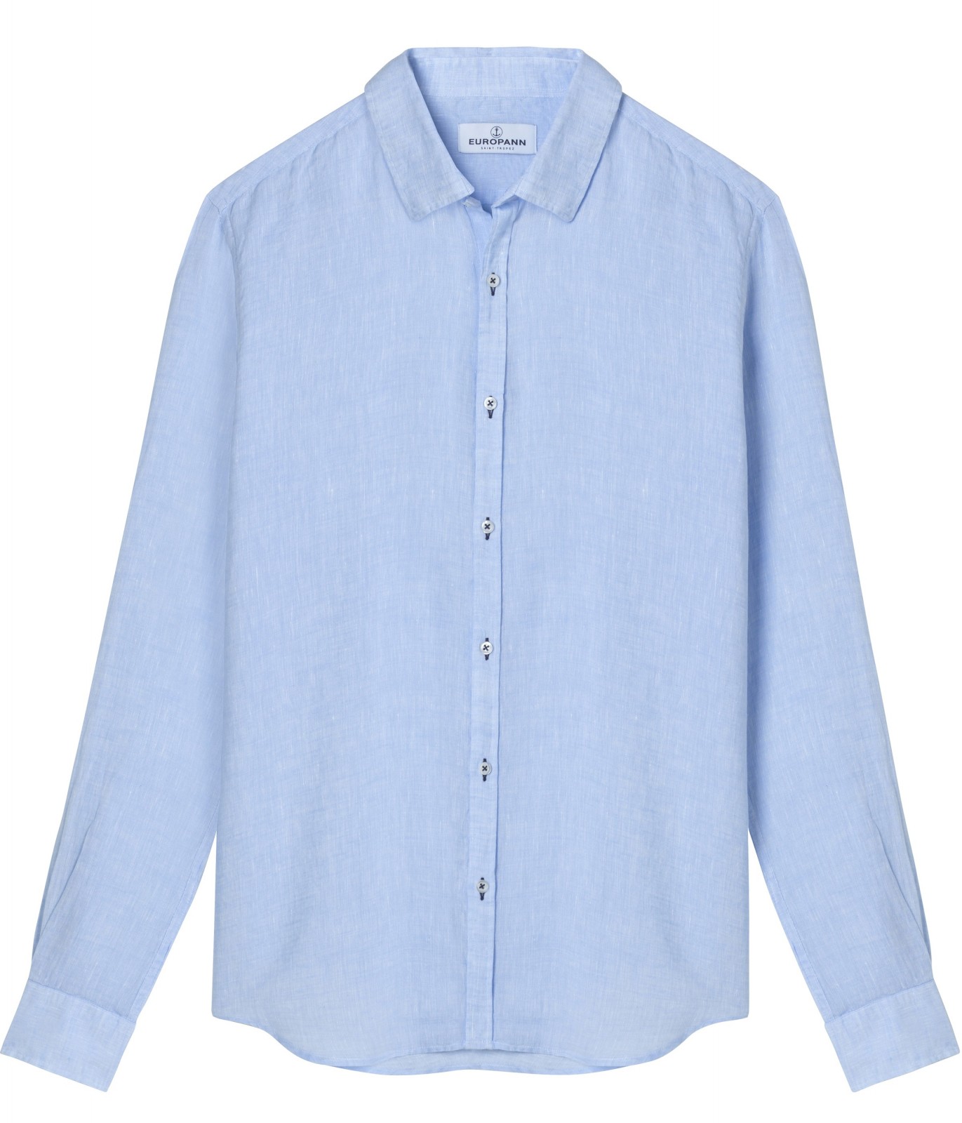 Plain sky blue color long sleeves shirt for men|Quality brand Europann