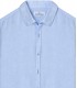 JONAS - Chemise unie lin chiné, ciel