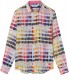 ROSS - Men's regular linen shirt in pink pantone print