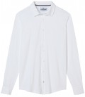 STUART - Jersey cotton slim-fit shirt white