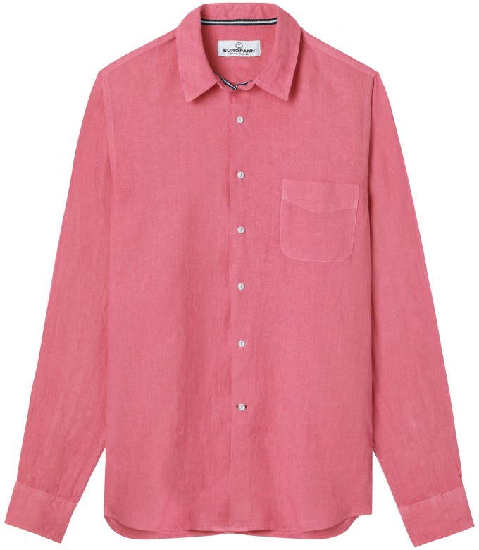 DIVA - Casual linen shirt, fuchsia