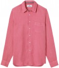 DIVA - Plain linen shirt fushia pink