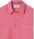 DIVA - Plain linen shirt fushia pink