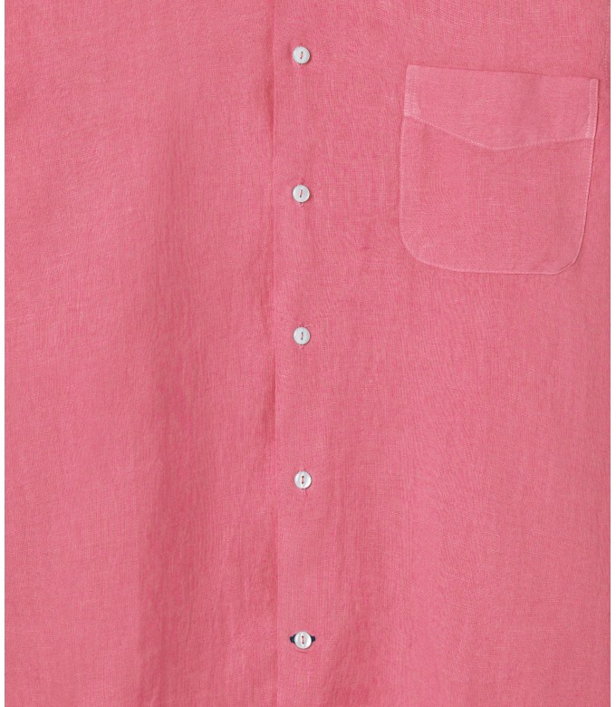 DIVA - Casual linen shirt, fuchsia