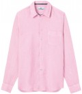 DIVA - Plain linen shirt pink