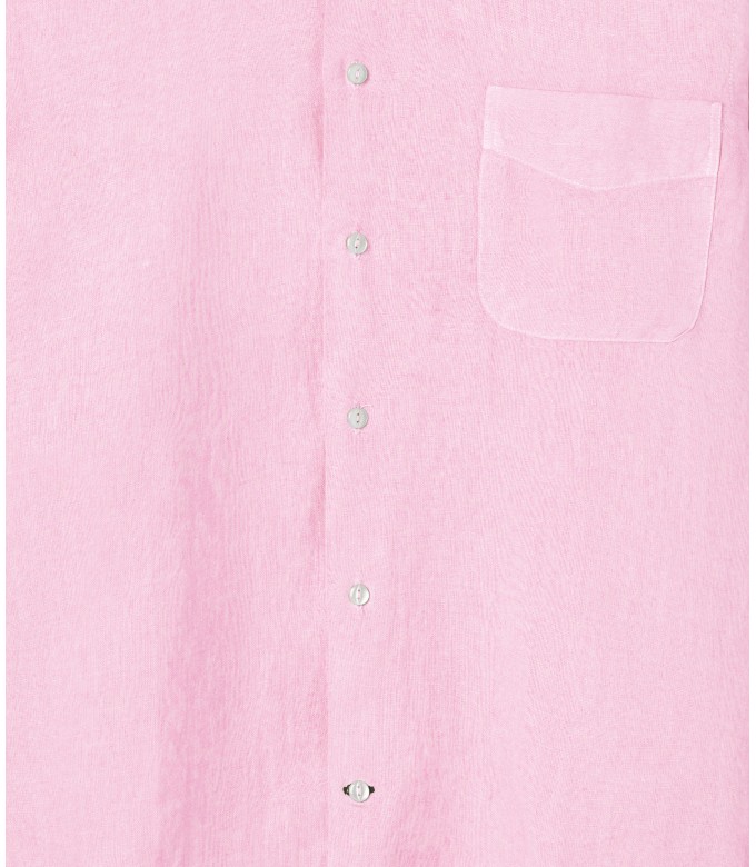 DIVA - Plain linen shirt pink
