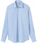 VARDY - Chemise unie voile de coton bleu ciel