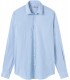 VARDY - Casual cotton-voile shirt, light blue 