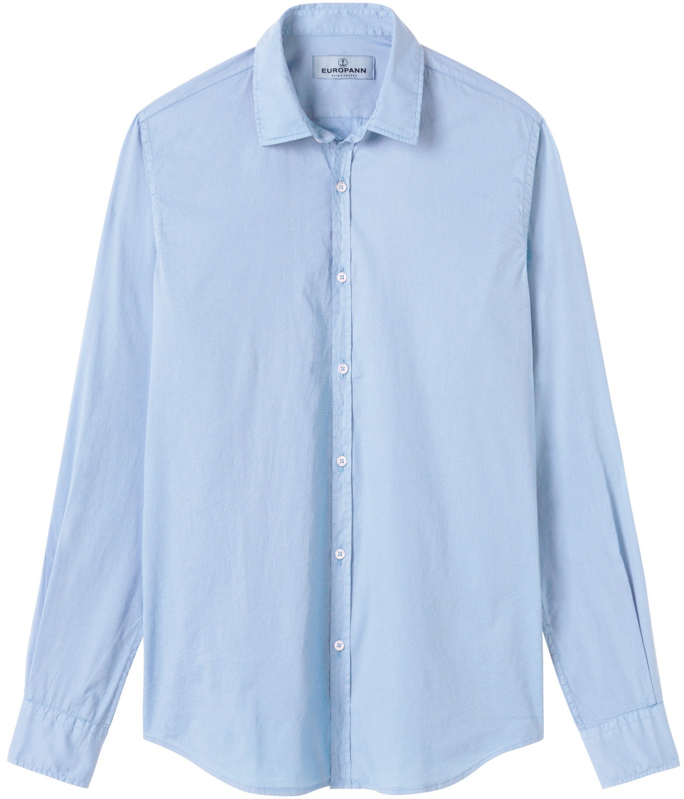 Plain sky blue color long sleeves shirt for men | Quality brand Europann