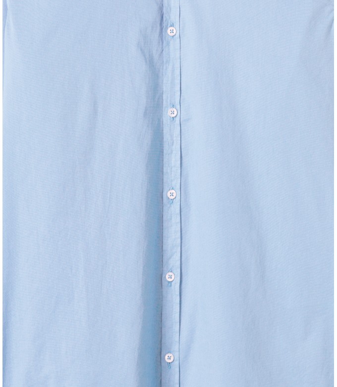 VARDY - Casual cotton-voile shirt, light blue 