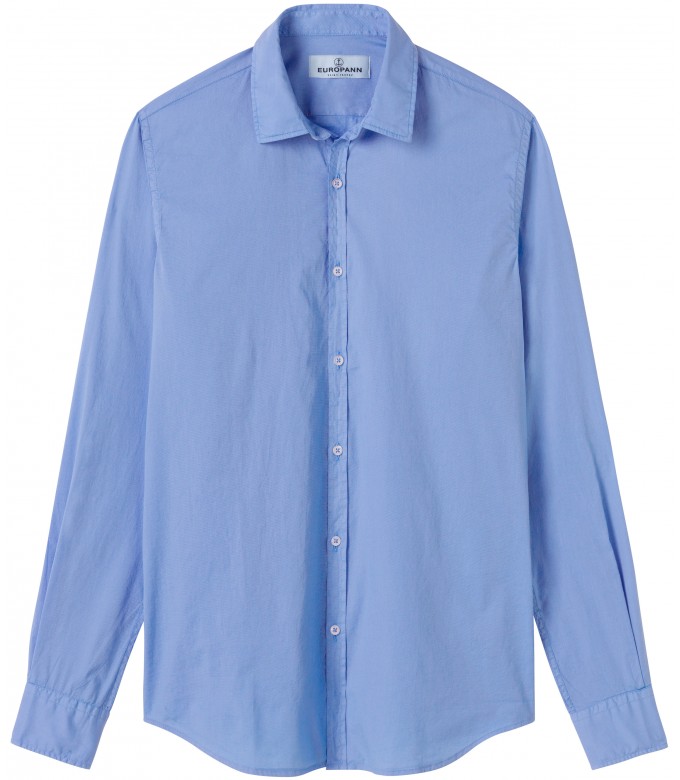 VARDY - Casual cotton-voile shirt, ocean blue 