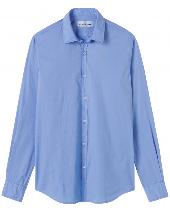 VARDY - Casual cotton-voile shirt, ocean blue 