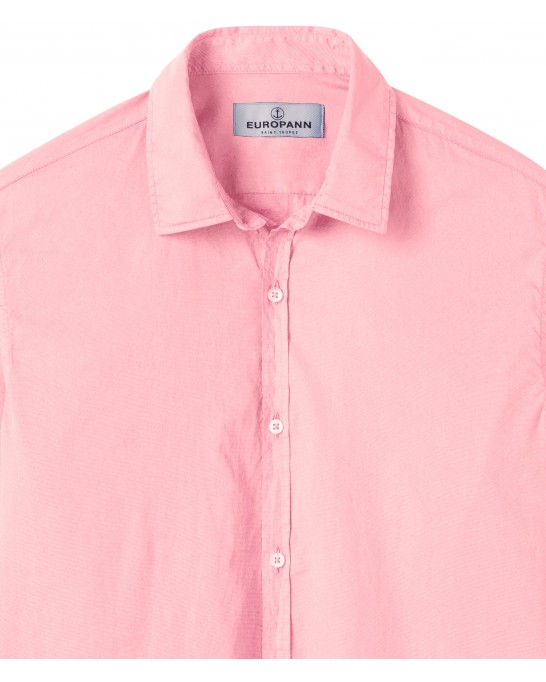 VARDY - Plain cotton voile shirt, pink