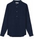 STAN - Linen shirt, mao collar, ink 