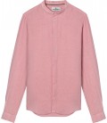 STAN - Camisa de linho com gola Mao rosa