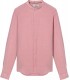 STAN - Linen shirt, mao collar, pink