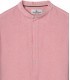 STAN - Plain linen shirt with mao collar pink