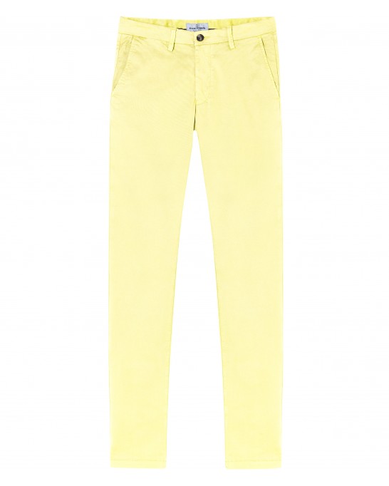 FLASH - Pantalon chino slim, jaune
