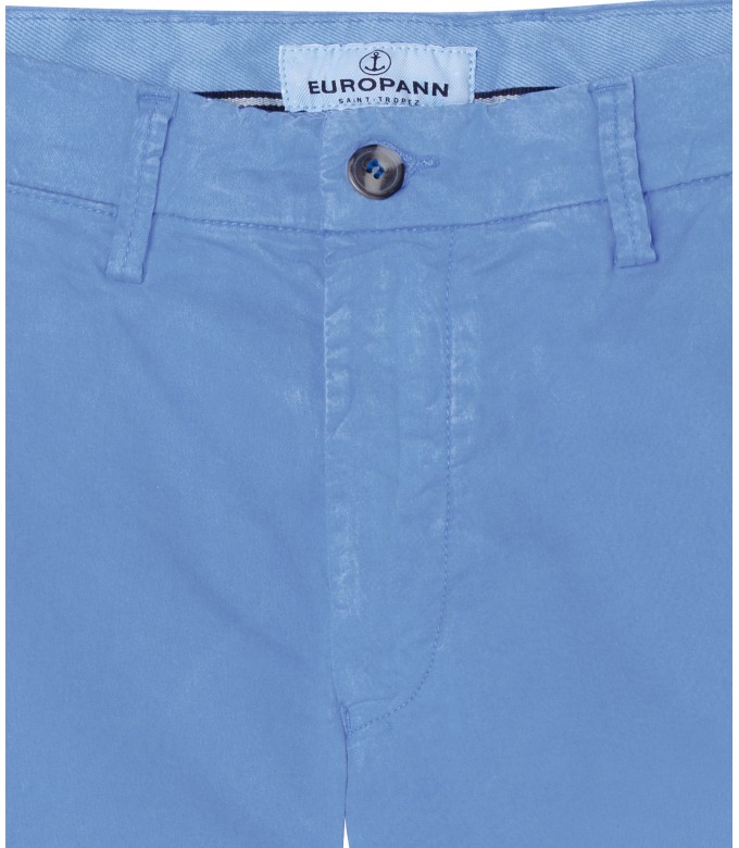 FLASH - Pantalon chino slim, océan