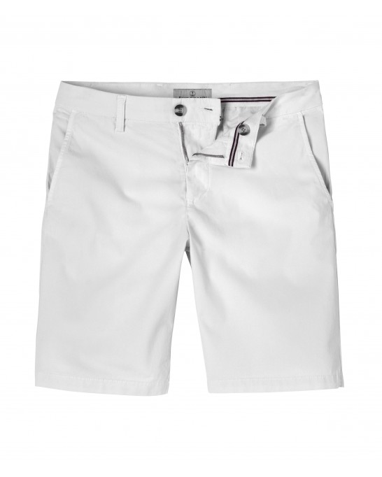 TEXAS - Slim fit  Chino Bermudas, white