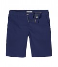 TEXAS - Ink blue cotton slim-fit bermuda