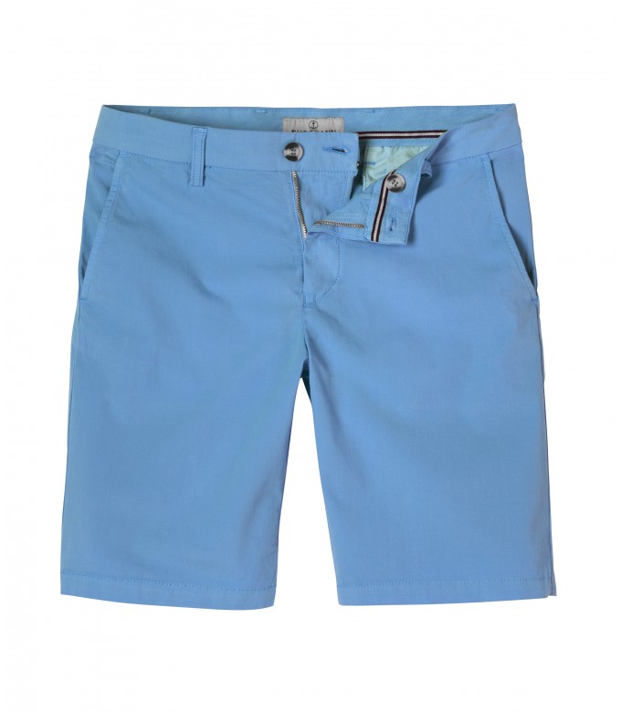 TEXAS - Slim fit  Chino Bermudas, ocean blue