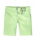 TEXAS - Anise green cotton slim-fit bermuda