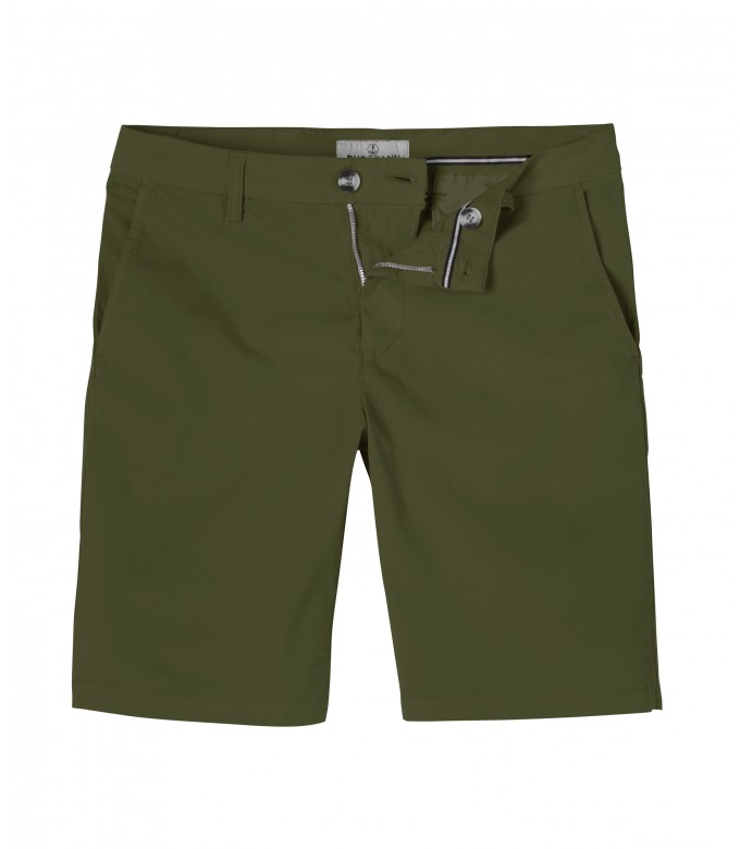 TEXAS - Bermuda chino slim uni, kaki