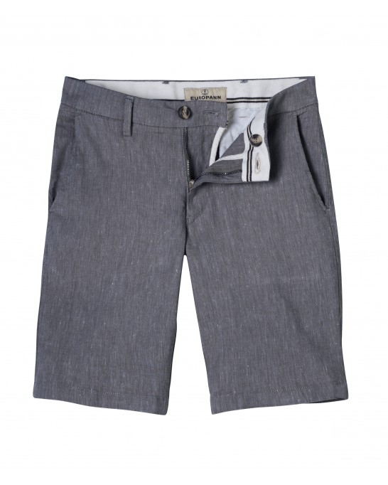 TURNER - Bermuda slim fit lin chiné, marine