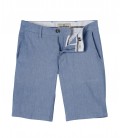 TURNER - Bermuda slim fit lin chiné bleu ciel