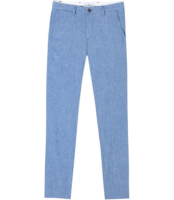 GORDON - Blue linen chino pant