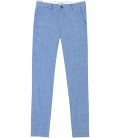 GORDON - Pantalon en lin bleu ciel
