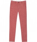 GORDON - Red linen chino pant