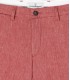GORDON - Pantalon regular lin chiné rouge