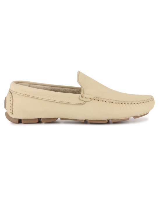 MONZA - Mocassin en nubuck, beige