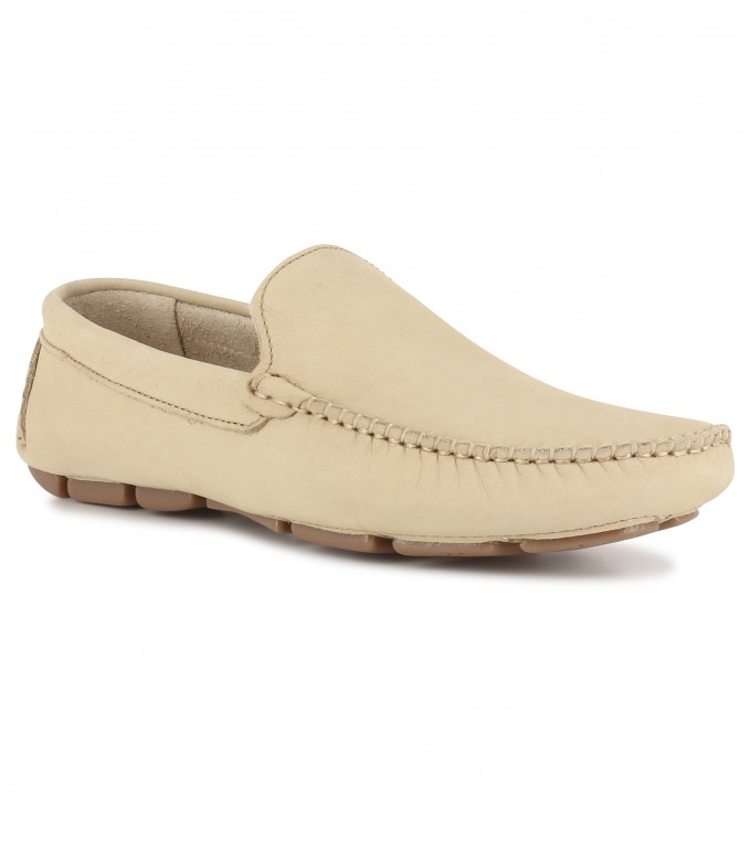 MONZA - Mocassin en nubuck, beige