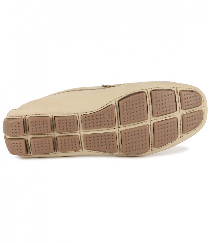 MONZA - Nubuck loafer, beige