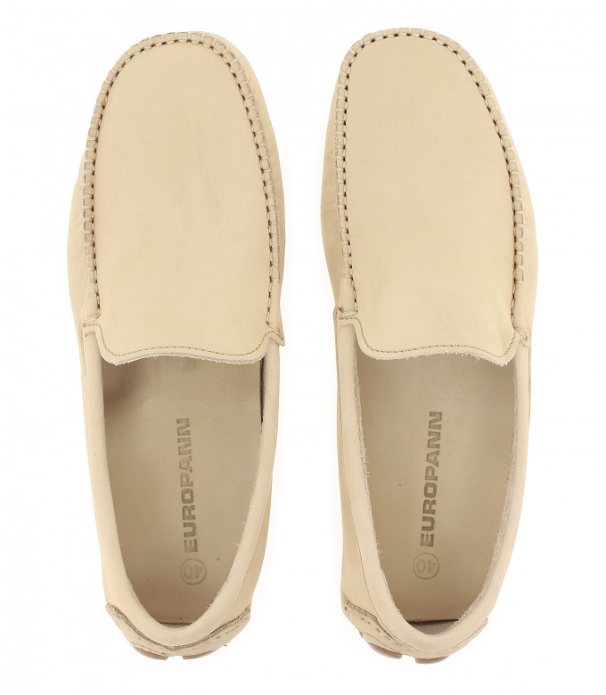 MONZA - Nubuck loafer, beige