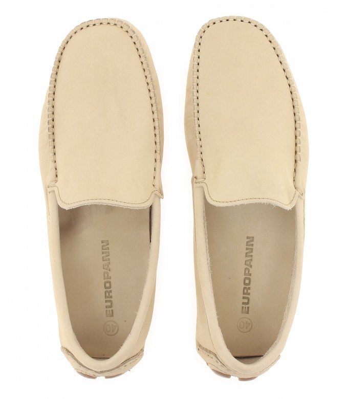 MONZA - Mocassin en nubuck, beige