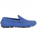 MONZA - Royal blue nubuck loafers