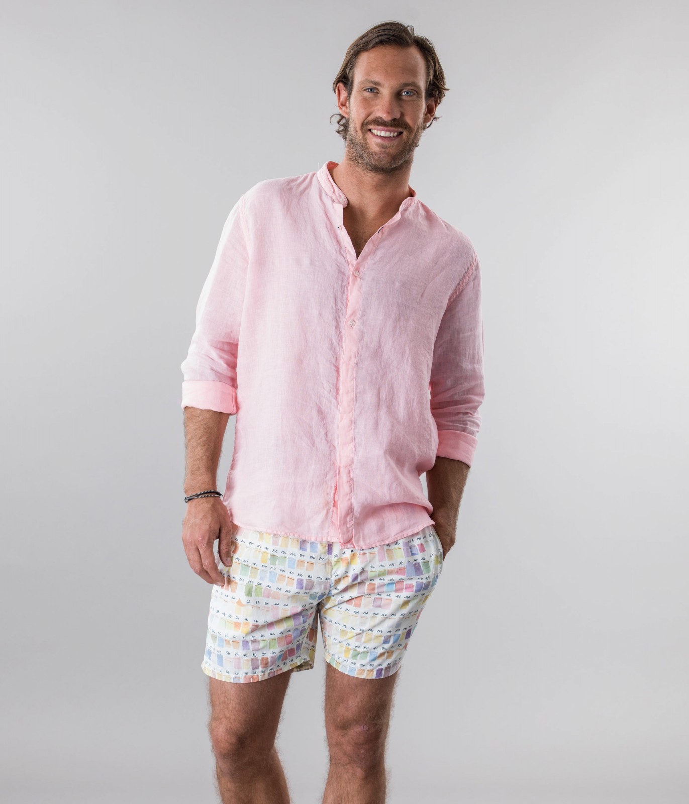 Pastel with pantone prints swimshort for mens Quality brand Europann