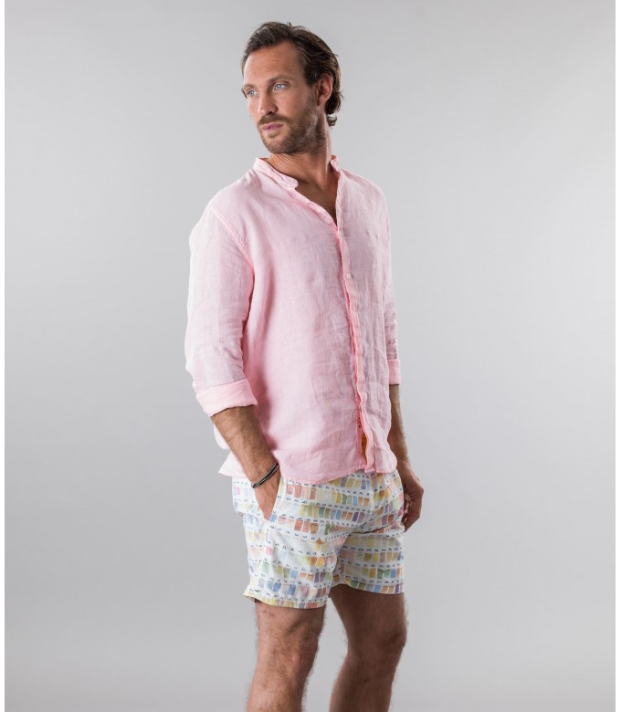 BORNEO- Short de bain imprimé pantone, pastel