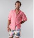 DIVA - Plain linen shirt fushia pink