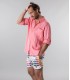 DIVA - Plain linen shirt fushia pink