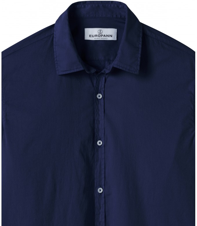 VARDY - Casual plain cotton voile shirt, ink