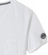 NECK - Tee-shirt col V en coton, blanc