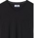 NECK - Cotton V-neck tee-shirt, black